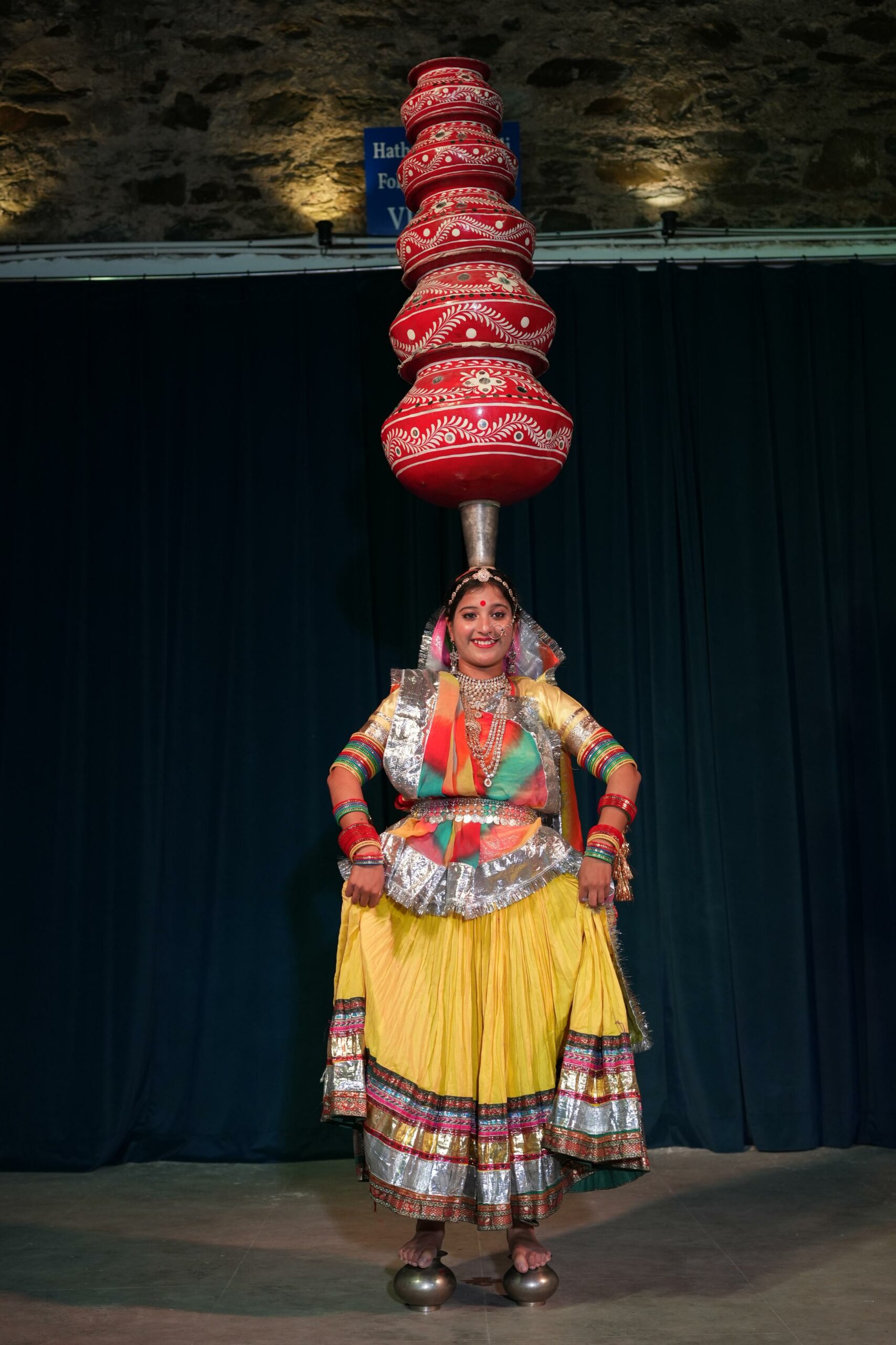 Bhavai dance balancing pot Rajasthan